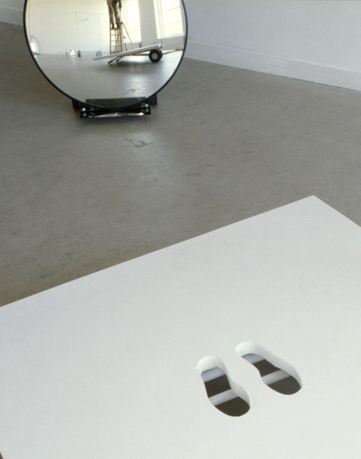 Sail Away and convex mirror both on trolleys