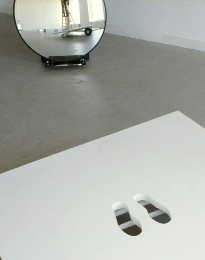 Sail Away and convex mirror both on trolleys