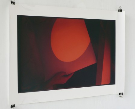 Sunsetglow (solar projection on high-glossy print), (2) 2003